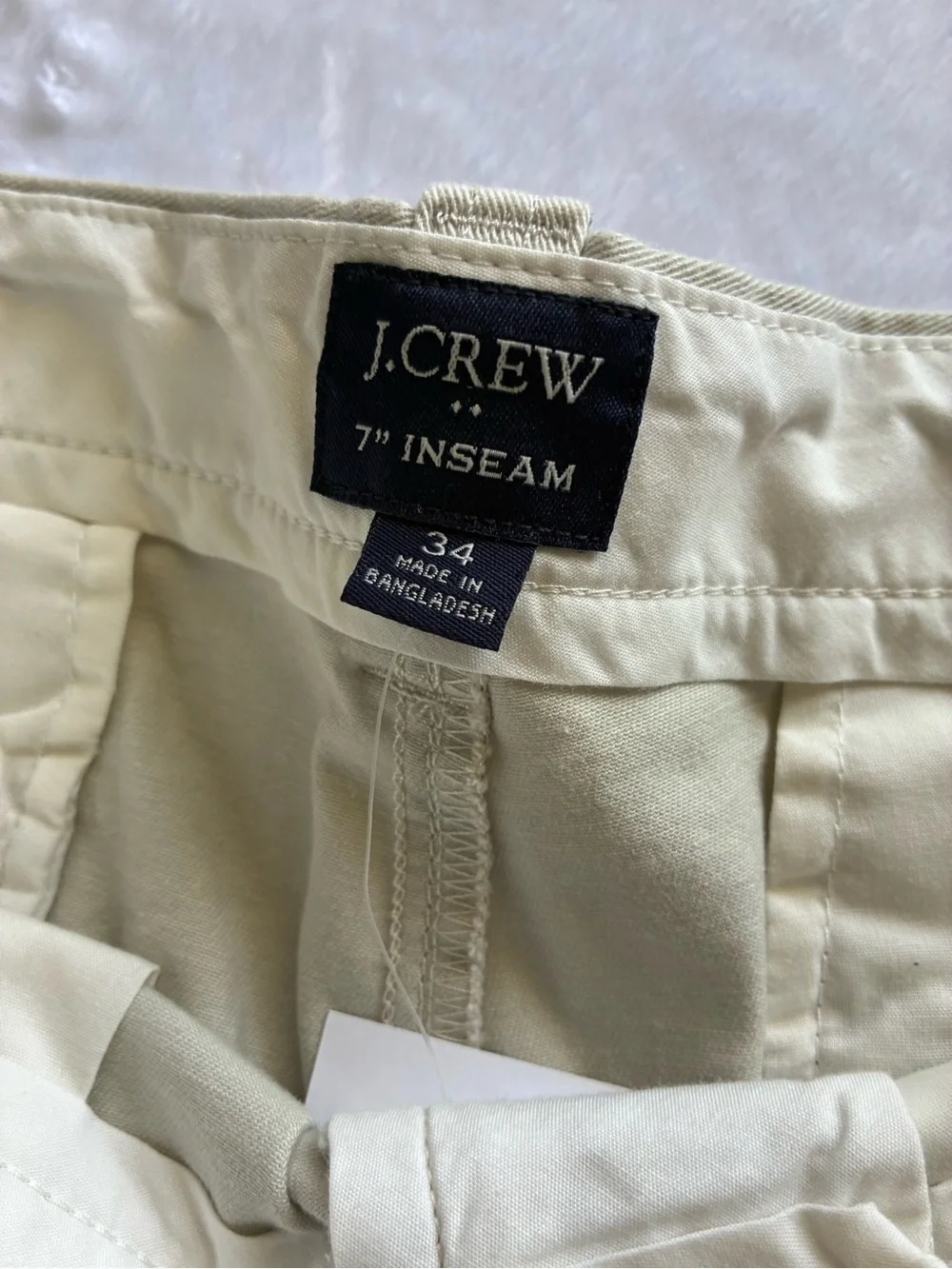 J. Crew Light Blue Micro-Pattern Button-Down with White Shorts